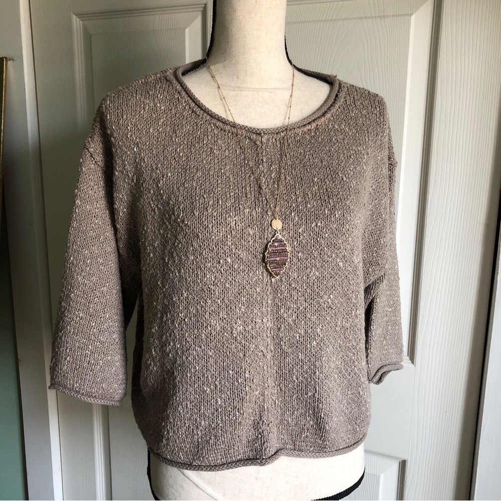 Free people tan oversized sweater Sz.xs